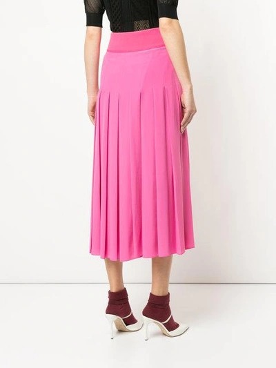 Shop Fendi Pleated Midi Skirt