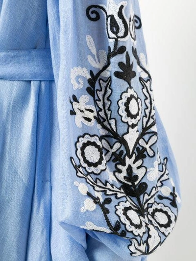 Shop March11 Cold-shoulder Embroidered Dress