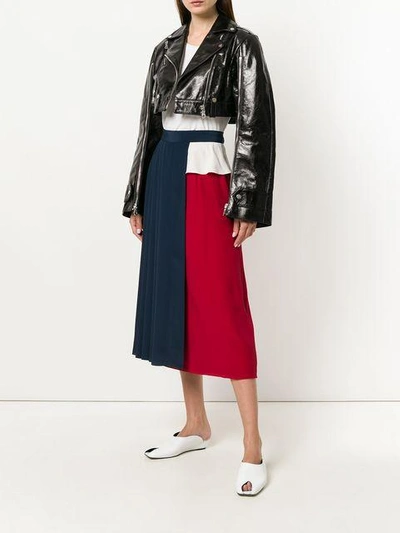 Shop Rokh Colourblock Midi Skirt