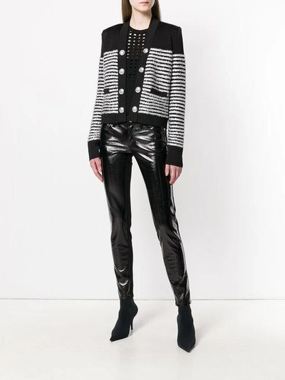 embellished stripe jacket