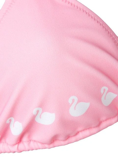 Shop Gcds Swan Print Bikini In Pink
