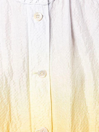 Shop Tsumori Chisato Contrast Colour Button Dress In Yellow