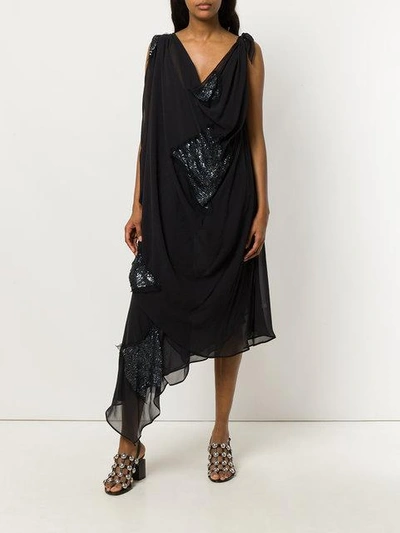 Shop Giacobino Asymmetric Dress - Black