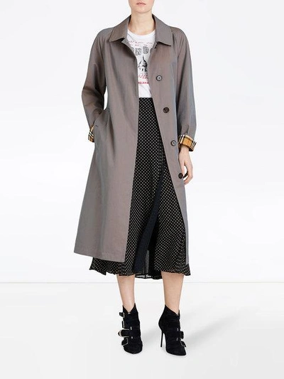 Shop Burberry The Brighton – Extra-long Car Coat In Grey