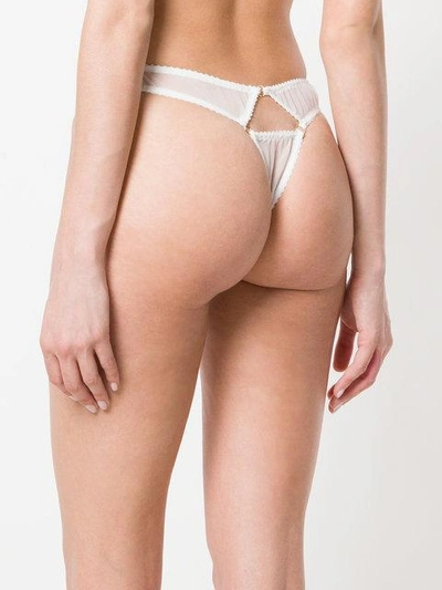 Shop Something Wicked Open Back Detail Briefs In White