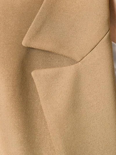 Alberta Ferretti Unlined Blazer In Brown