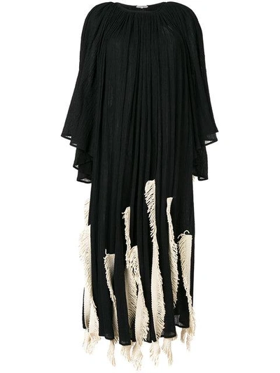 Shop Giacobino Oversized Kaftan Dress In Black