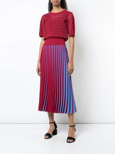 Shop Derek Lam Pleated Midi Skirt