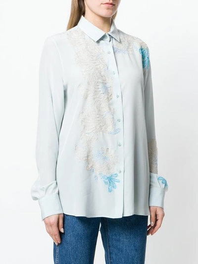 Shop Ermanno Scervino Embroidered Long-sleeve Shirt