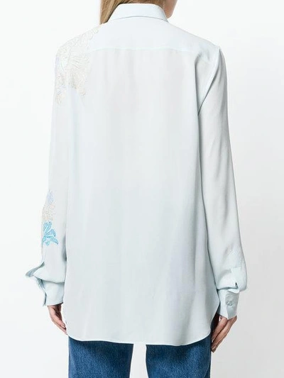 Shop Ermanno Scervino Embroidered Long-sleeve Shirt