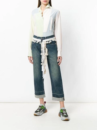 Shop Loewe Rope Jeans In Blue