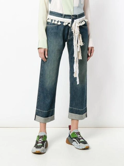 Shop Loewe Rope Jeans In Blue