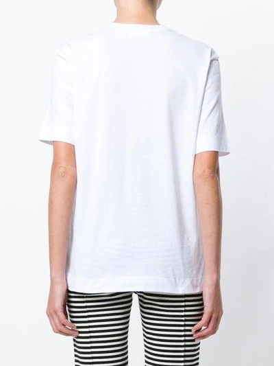 Shop Love Moschino Logo Print T-shirt In White