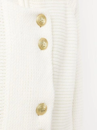 Shop Pierre Balmain Decorative Button Cardigan Coat