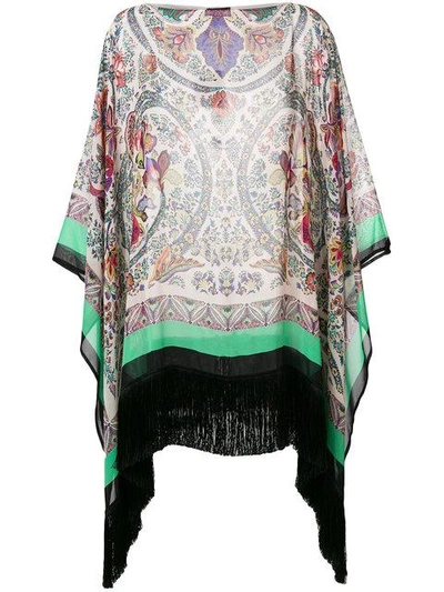 Shop Etro Fringed Kimono Top