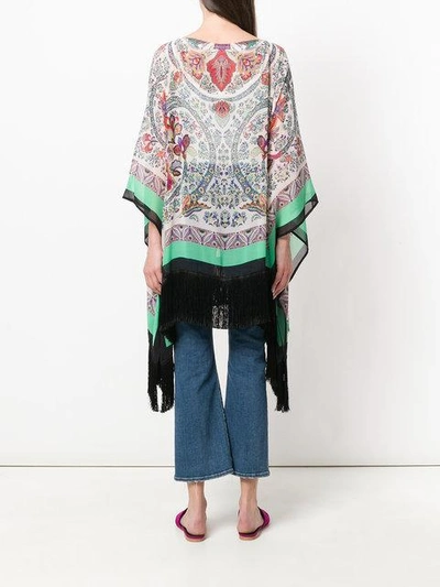 Shop Etro Fringed Kimono Top