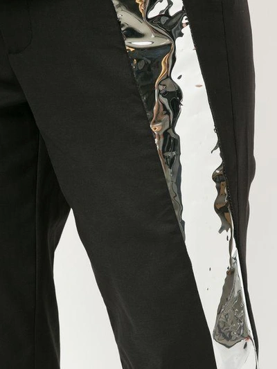 Shop Juan Hernandez Daels Tira Trousers In Black