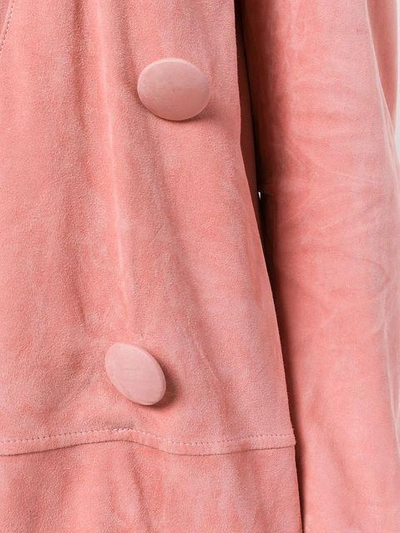 Shop Numerootto Double Breasted Jacket In Pink