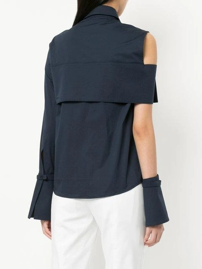 Shop Juan Hernandez Daels 'calima' Bluse In Blue