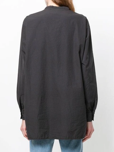 Shop Kristensen Du Nord Oversized Shirt In Black