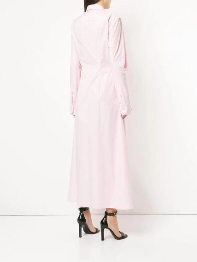 Shop Y/project Full Shirt Dress In Pink