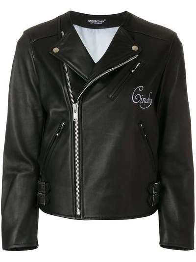 Shop Undercover Classic Biker Jacket In Black