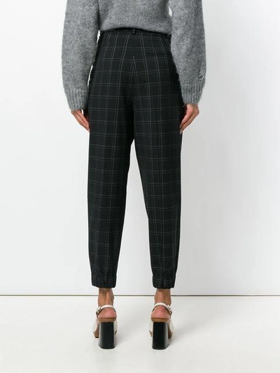 Shop Antonio Marras Checked Trousers In Black