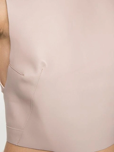 Shop Manokhi Sleeveless Crop Top In Pink