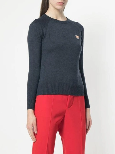 Shop Maison Kitsuné Embroidered Logo Slim