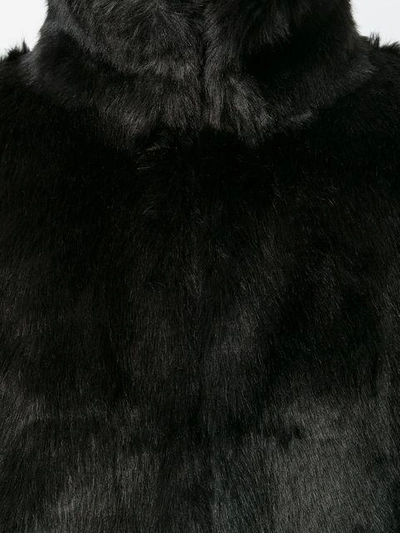 Shop Michael Michael Kors Faux Fur Jacket - Black
