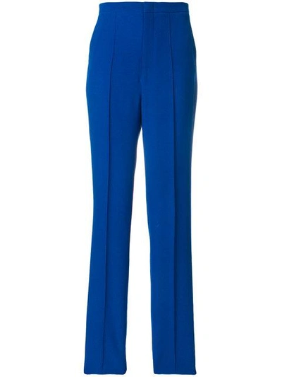 Shop Gucci Tailored Style Trousers In Blue