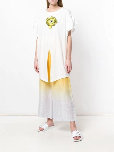 Shop Tsumori Chisato Contrast Colour Trousers In Yellow