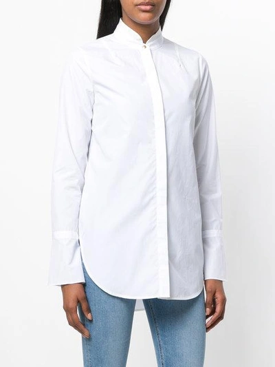 Shop Rag & Bone Mandarin Collar Shirt - White