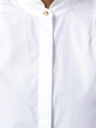 Shop Rag & Bone Mandarin Collar Shirt - White