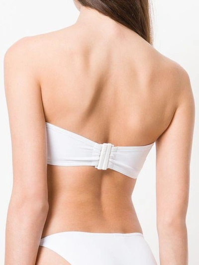 Shop Eres Strapless Bikini Top In White