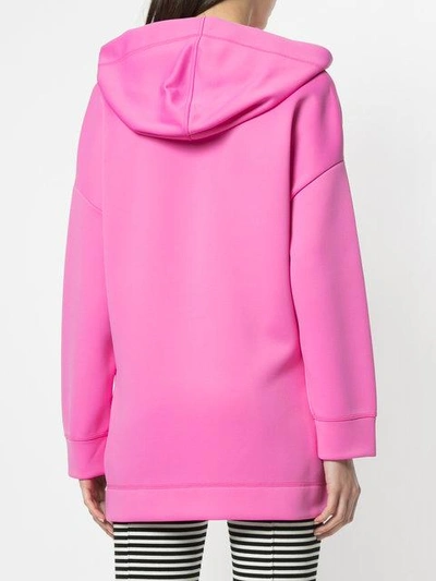 Shop Fendi Bag Bugs-appliqué Hoodie - Pink