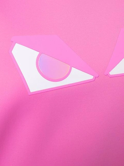 Shop Fendi Bag Bugs-appliqué Hoodie - Pink