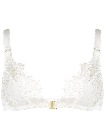 Shop Something Wicked Triangle Lace Bra In White