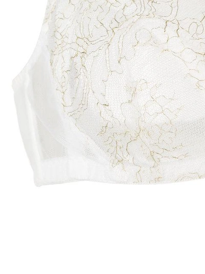 Something Wicked Triangle Lace Bra In White