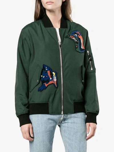 Shop Proenza Schouler Bomber Jacket - Green