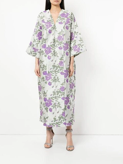 Shop Bambah Petunia Kaftan In Green