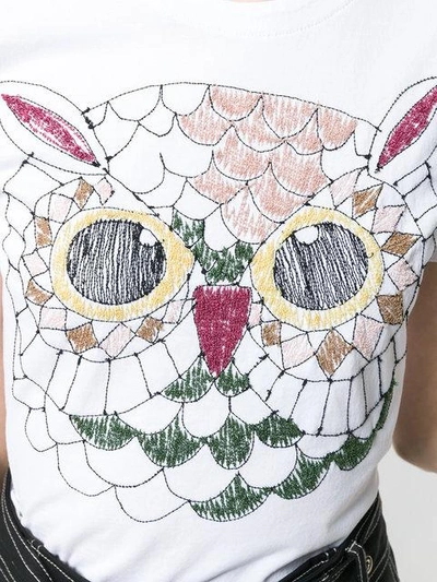 Shop Jimi Roos Owl T-shirt - White