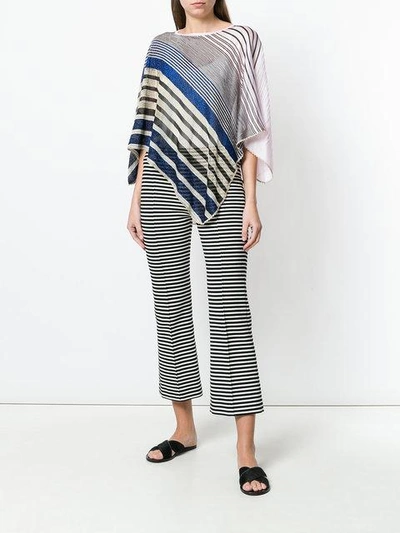 Shop Missoni Knitted Striped Poncho