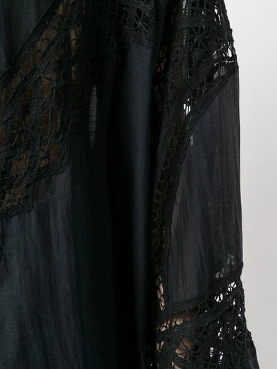 Shop Giacobino Embroidered Long Tunic - Black
