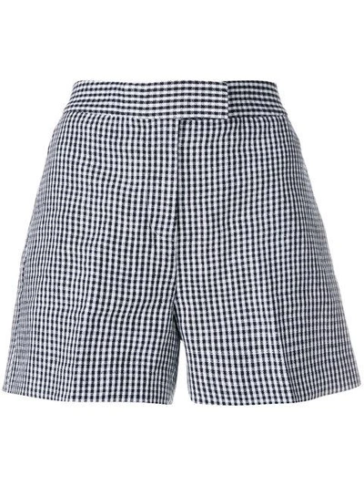 Shop Michael Michael Kors Chekered Style Short Shorts - Black