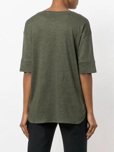 Shop Woolrich Threadbare T-shirt - Green