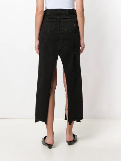 Shop Dondup Front-slit Maxi Skirt - Black