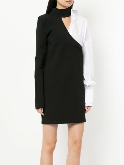 Shop Strateas Carlucci Hybrid Choke Dress - Black