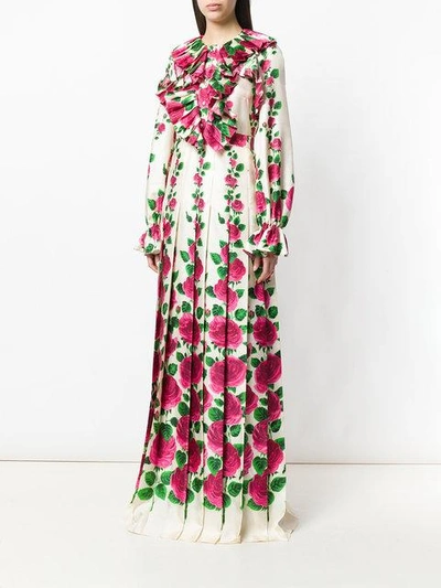 Shop Gucci Rose Garden Print Gown