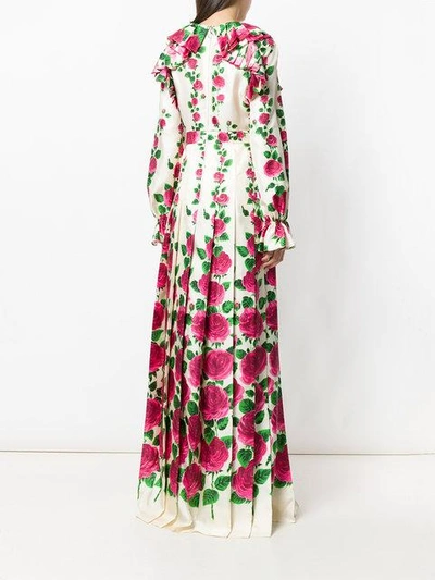 Shop Gucci Rose Garden Print Gown